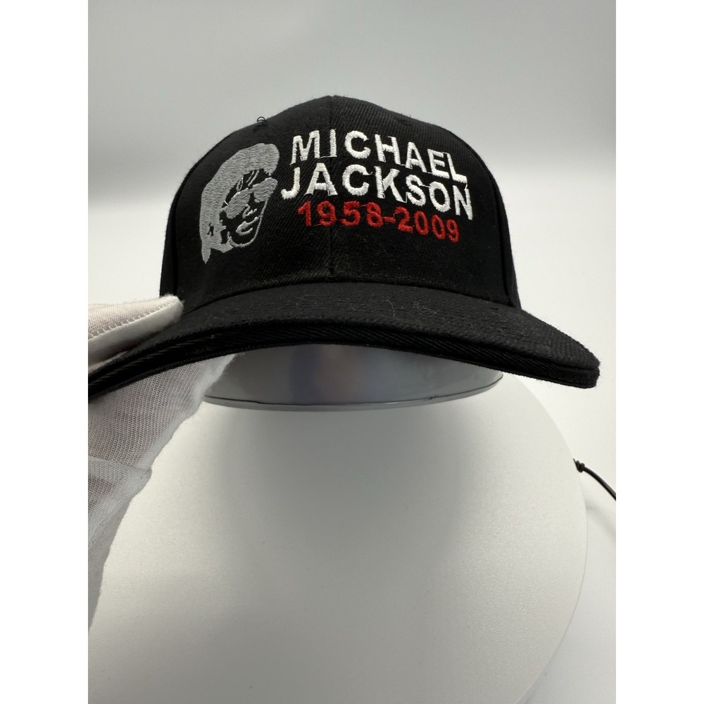 MICHAEL JACKSON King Of Pop Memorial‎ 1958-2009 Black Baseball Hat Cap - Picture 2 of 11